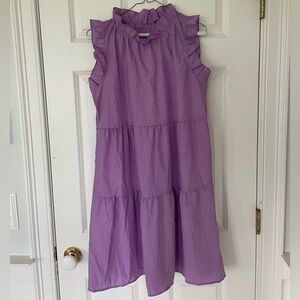NWT Sleeveless Ruffled Dress